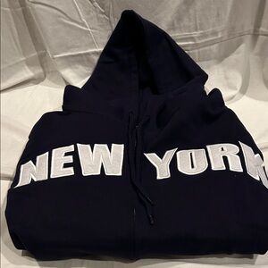 New York Navy Blue Hoodie